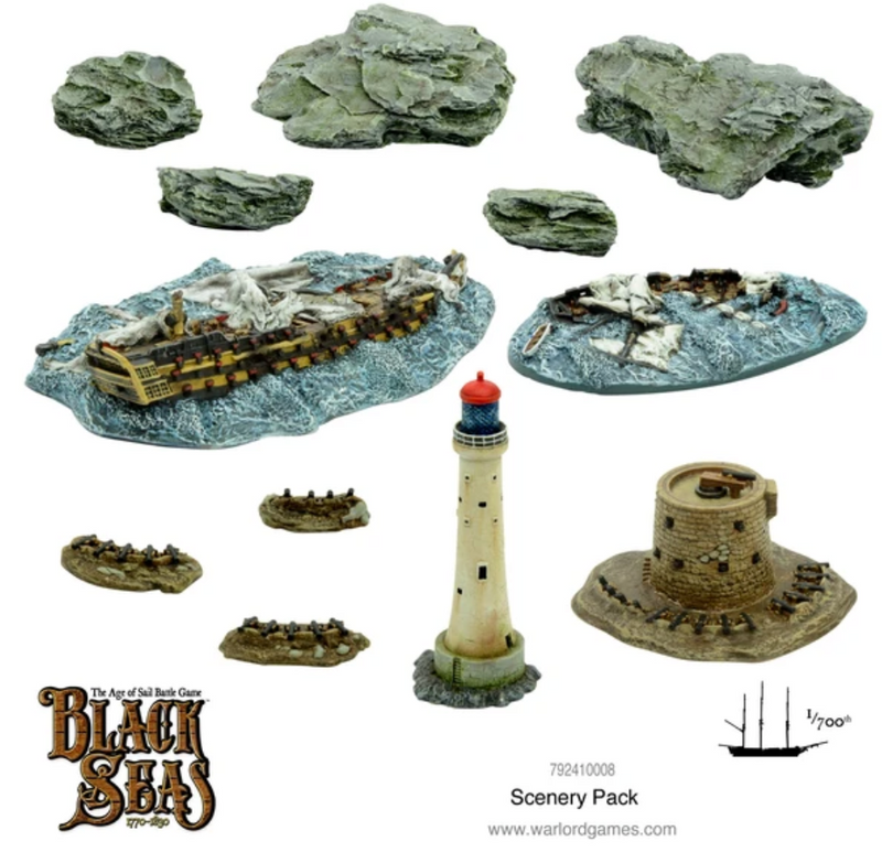 Load image into Gallery viewer, Black Seas Scenery Pack
