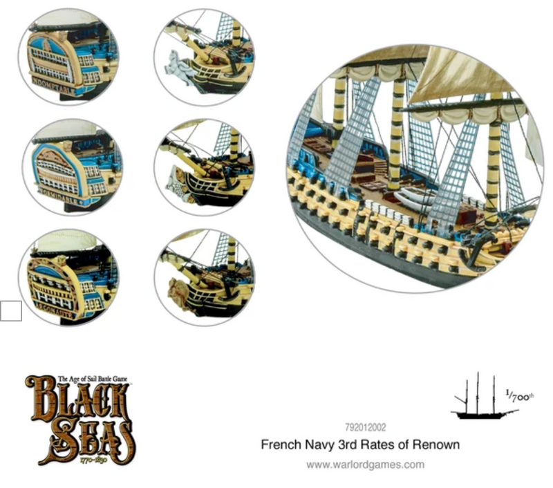 Load image into Gallery viewer, French Navy 3rd Rates of Renown
