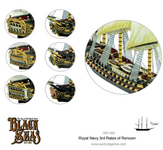 Royal Navy 3rd Rates of Renown