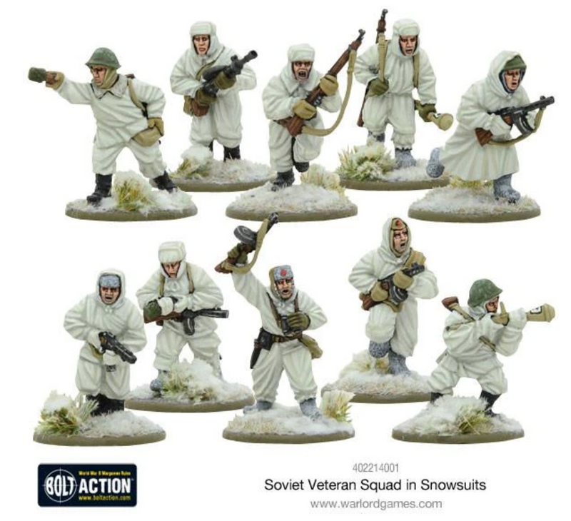 Load image into Gallery viewer, Soviet Veteran Squad in Snowsuits
