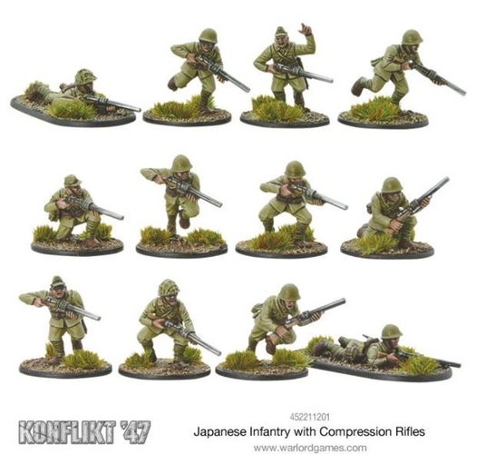 Japanese Infantry with Compression Rifles
