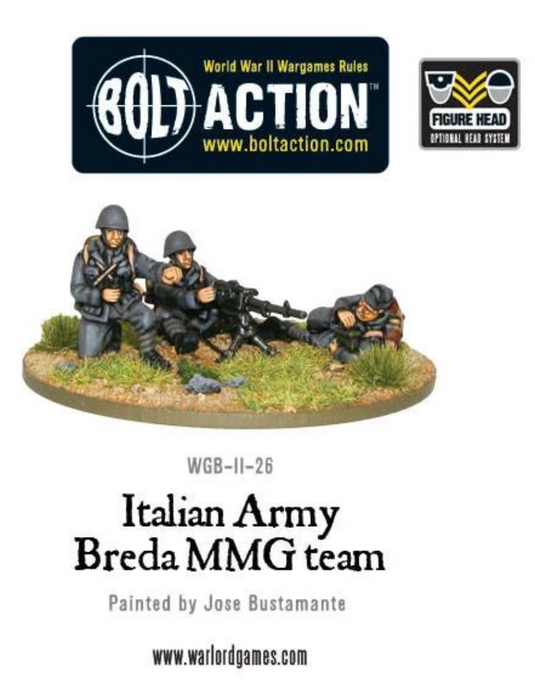 Italian Army Breda MMG Team