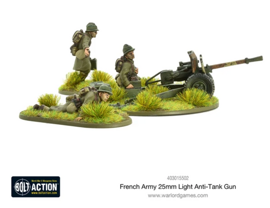 French Army 25mm Light Anti-Tank Gun