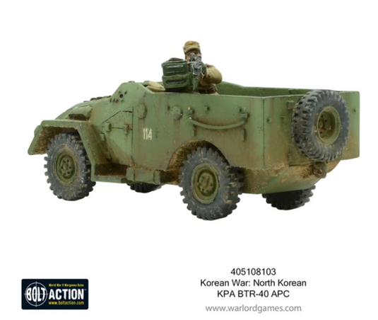 Korean War: North Korean KPA BTR-40 APC