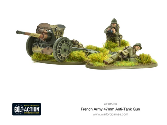 French Army 47mm medium anti-tank gun