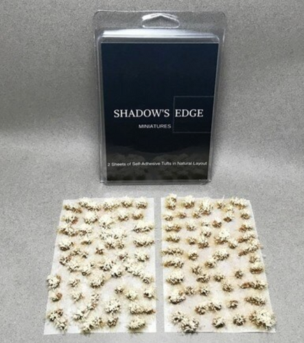 6mm Rocky Natural Self-Adhesive Tufts - Snow Frosted
