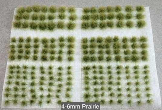 6mm Assorted Self-Adhesive Tufts - Prairie