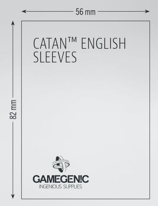 GameGenic: Catan Matte Board Game Sleeves 56 X 82mm 60 Sleeves