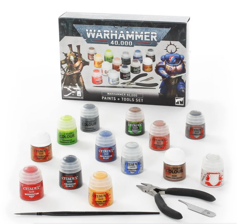 Load image into Gallery viewer, Warhammer 40,000: Paints + Tools Set
