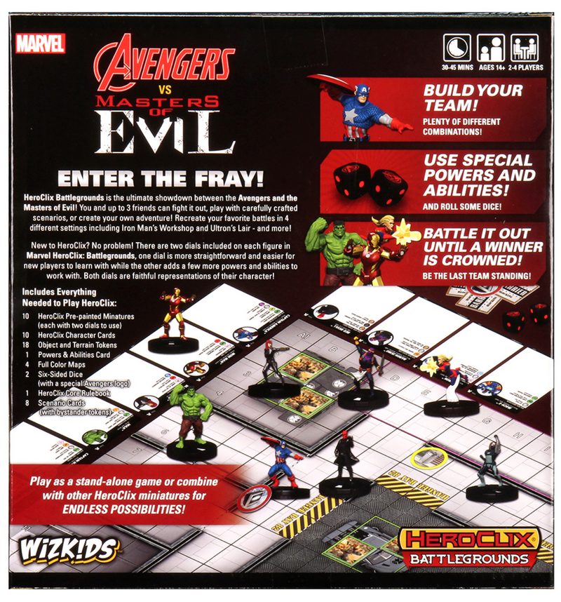 Load image into Gallery viewer, Marvel Heroclix Battlegrounds: Avengers vs Masters of Evil
