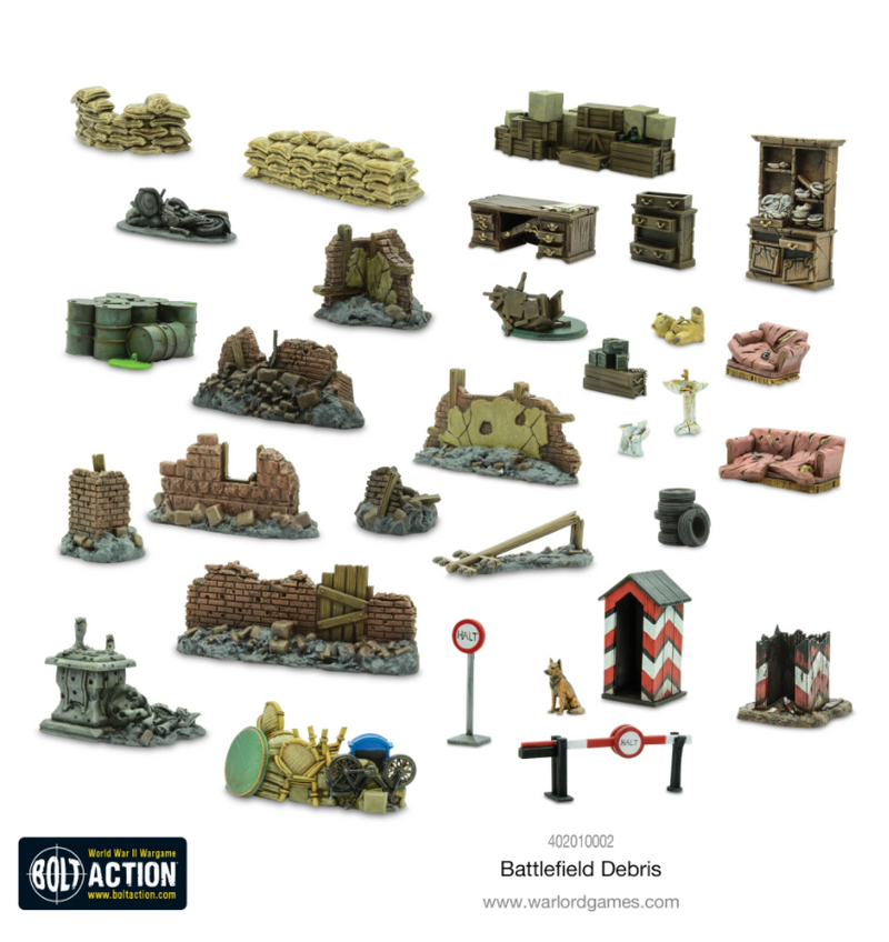 Load image into Gallery viewer, Bolt Action Battlefield Debris
