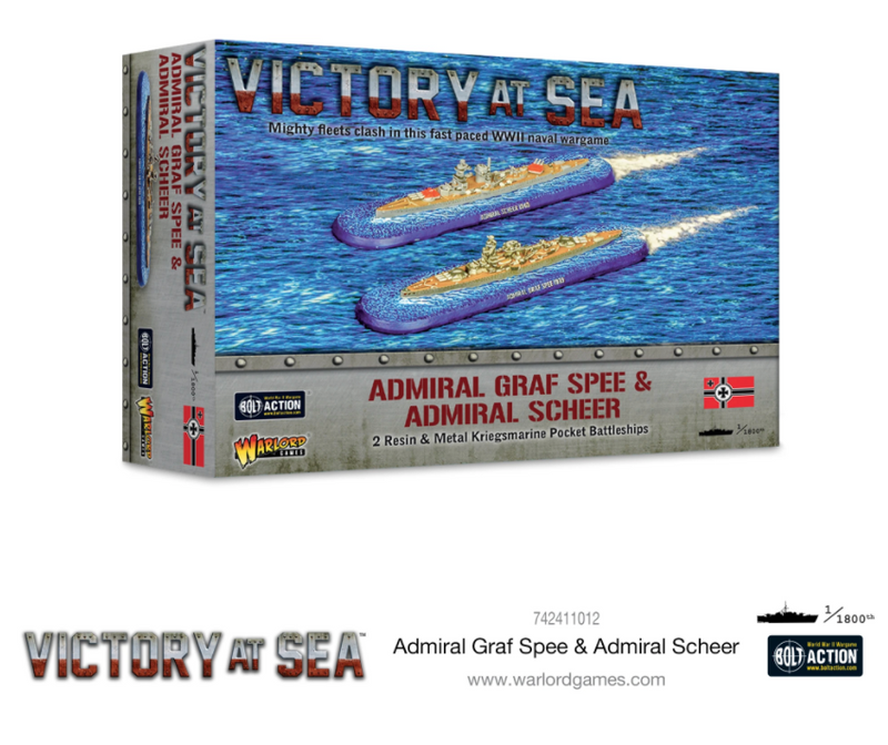 Load image into Gallery viewer, Victory at Sea: Cruisers - Admiral Graf Spee &amp; Admiral Scheer
