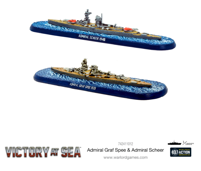 Load image into Gallery viewer, Victory at Sea: Cruisers - Admiral Graf Spee &amp; Admiral Scheer
