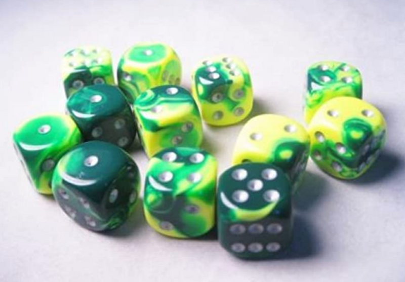 Load image into Gallery viewer, Chessex 16mm D6 12 Die Dice Set
