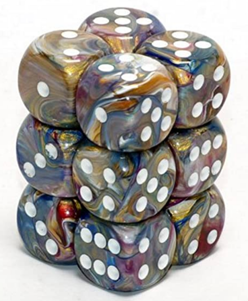 Load image into Gallery viewer, Chessex 16mm D6 12 Die Dice Set
