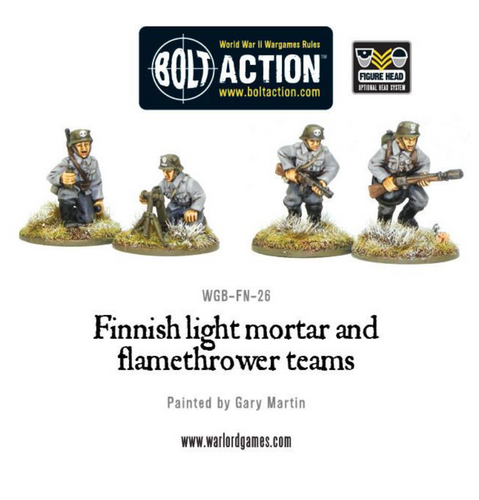 Finnish light mortar and flamethrower teams