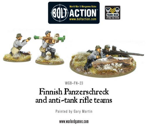 Finnish Panzerschreck and anti-tank rifle teams