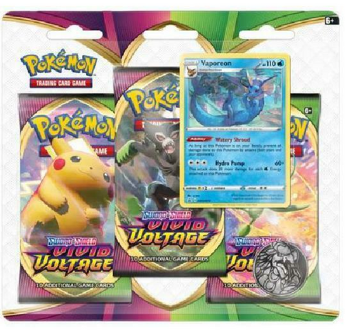Vivid Voltage 3 Pack Blister [Vaporeon]