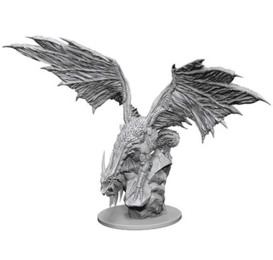 Pathfinder Battles Deep Cuts Unpainted Miniatures: Silver Dragon