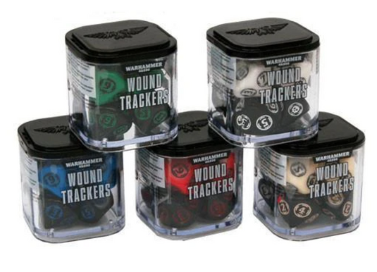 Wound Trackers Dice Set- Green