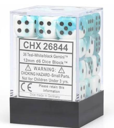 Chessex 12mm 36d6 Dice Block