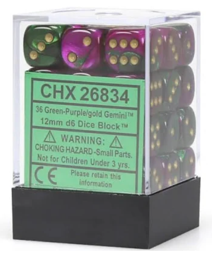 Load image into Gallery viewer, Chessex 12mm 36d6 Dice Block
