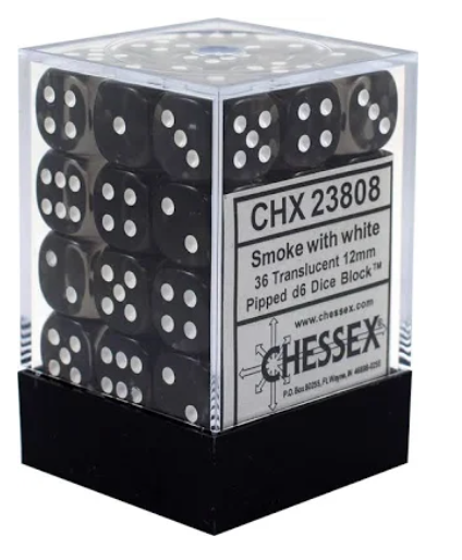 Chessex 12mm 36d6 Dice Block