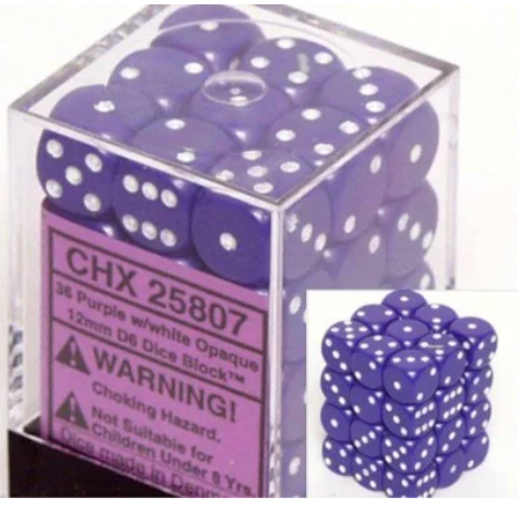 Chessex 12mm 36d6 Dice Block