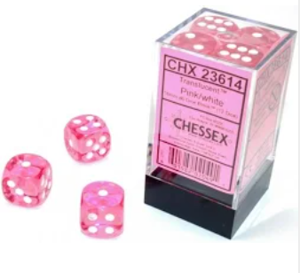 Chessex 16mm D6 12 Die Dice Set