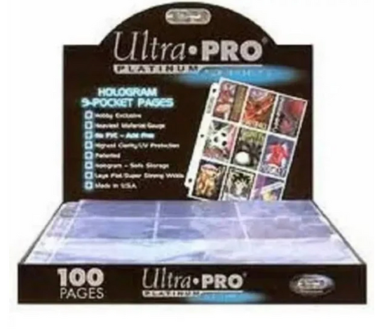 ultra pro 9 pocket card sleeves Ultra Pro Platinum Series 9-Pocket Pages