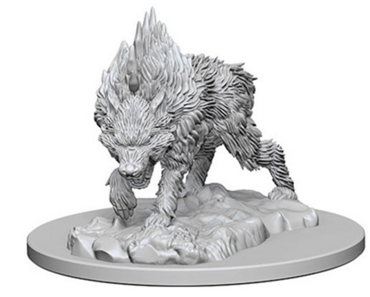 Pathfinder Battles Deep Cuts Unpainted Minis: W4 Dire Wolf