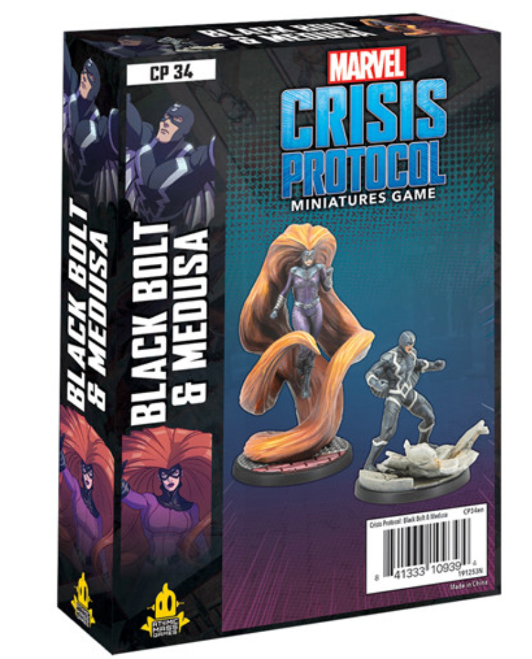 Load image into Gallery viewer, Marvel Crisis Protocol: Black Bolt and Medusa Character Pack
