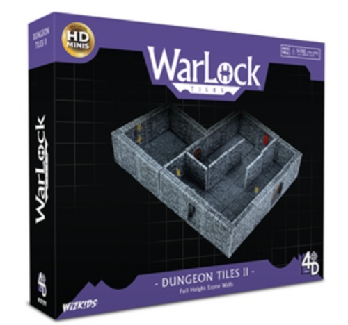 WarLock Tiles: Dungeon Tiles II - Full Height Stone Walls