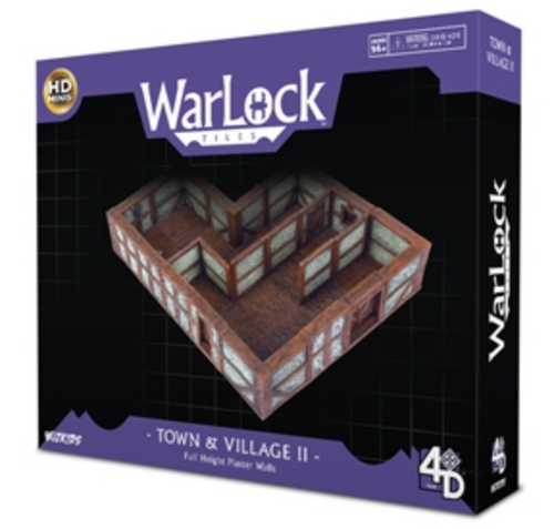 WarLock Tiles: Town and Village II - Full Height Plaster Walls