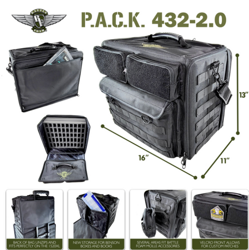 432) P.A.C.K. 432 2.0 Molle Vertical Pluck Foam Load Out (Black)