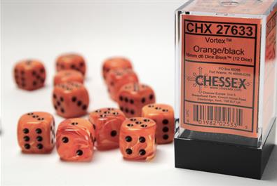 Load image into Gallery viewer, Chessex 16mm D6 12 Die Dice Set
