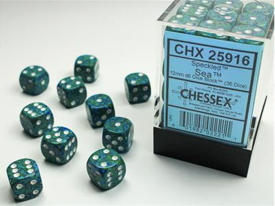 Load image into Gallery viewer, Chessex 12mm 36d6 Dice Block
