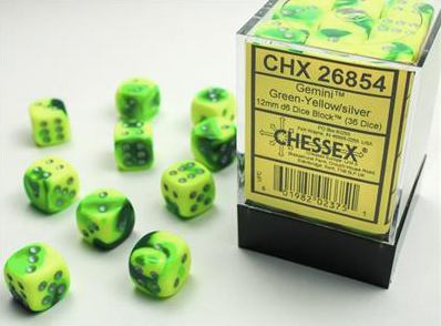 Load image into Gallery viewer, Chessex 12mm 36d6 Dice Block
