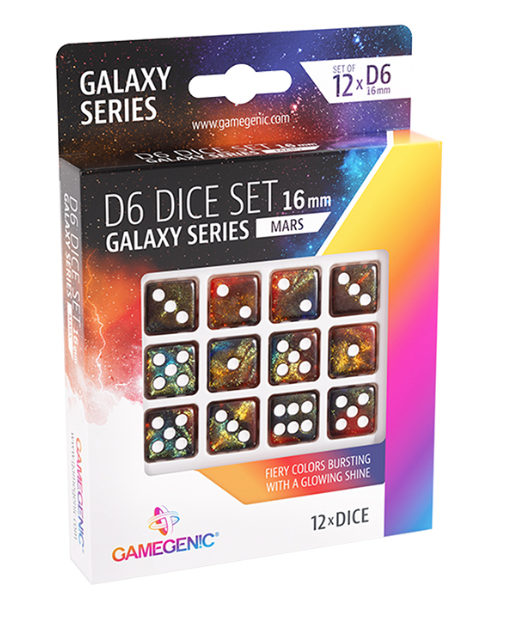 Load image into Gallery viewer, GameGenic D6 Dice Set: Galaxy Series–16mm
