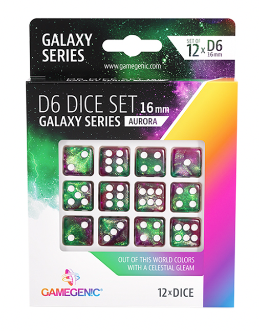 Load image into Gallery viewer, GameGenic D6 Dice Set: Galaxy Series–16mm
