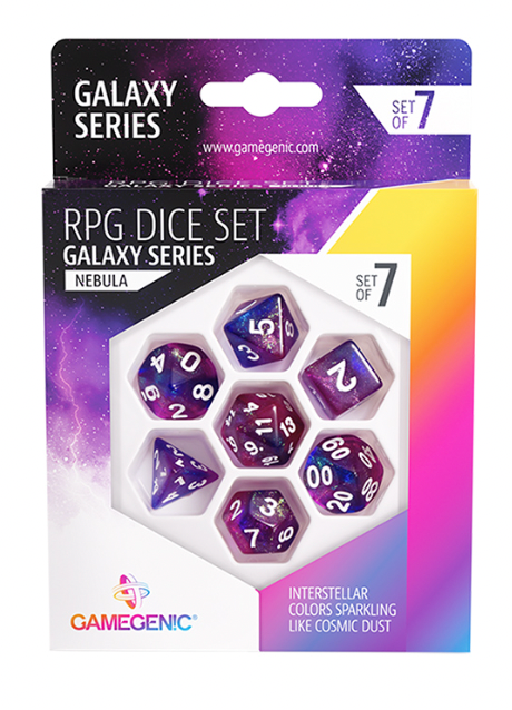 Load image into Gallery viewer, GameGenic RPG Dice Set: Galaxy Series
