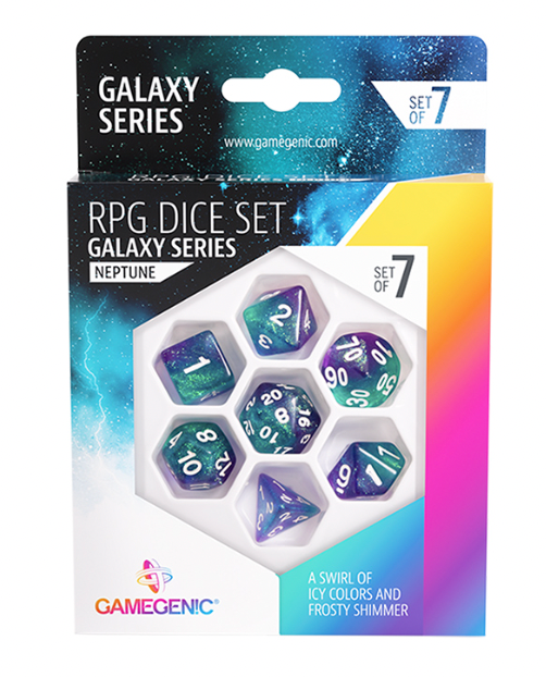 Load image into Gallery viewer, GameGenic RPG Dice Set: Galaxy Series

