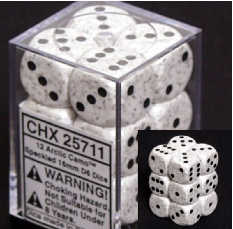 Load image into Gallery viewer, Chessex 16mm D6 12 Die Dice Set
