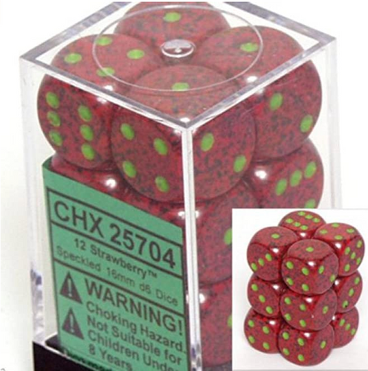 Chessex 16mm D6 12 Die Dice Set