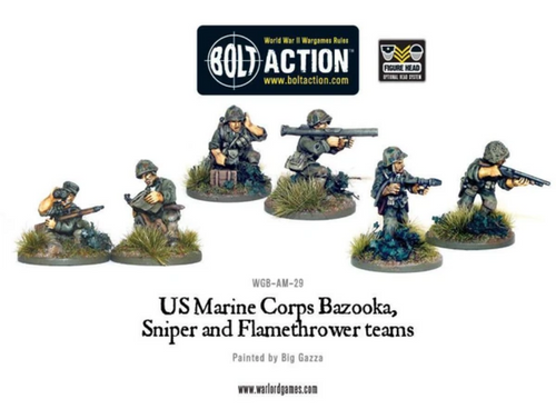 USMC Bazooka, Sniper and Flamethrower Teams