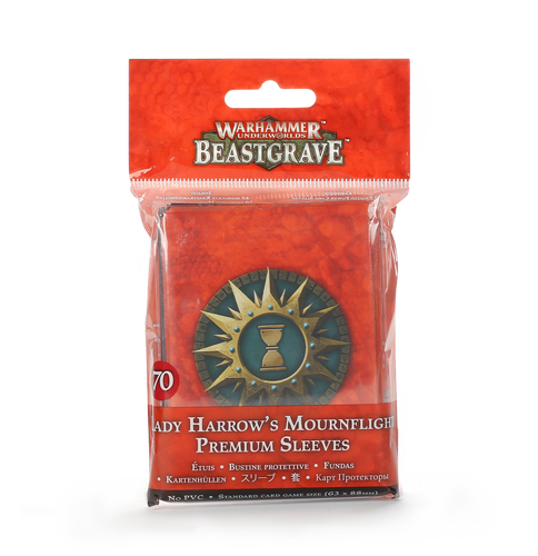 Warhammer Underworlds: Beastgrave Lady Harrow's Mournflight Premium Sleeves (Out of Print)