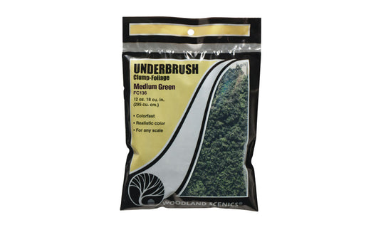Woodland Scenics Underbrush Medium Green Bag