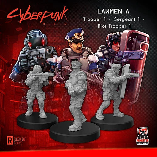 Cyberpunk RED Miniatures - Lawmen A