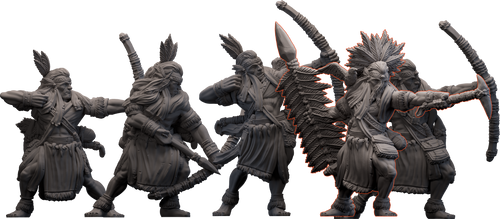 Western Federation - Kangi’yuha, Crow Owners Society Warriors with Bows