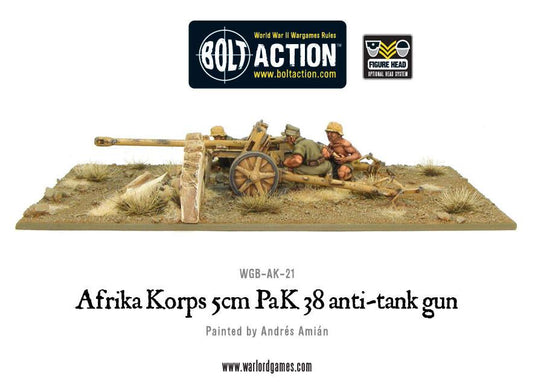 Afrika Korps 5cm PaK 38 Anti-Tank Gun